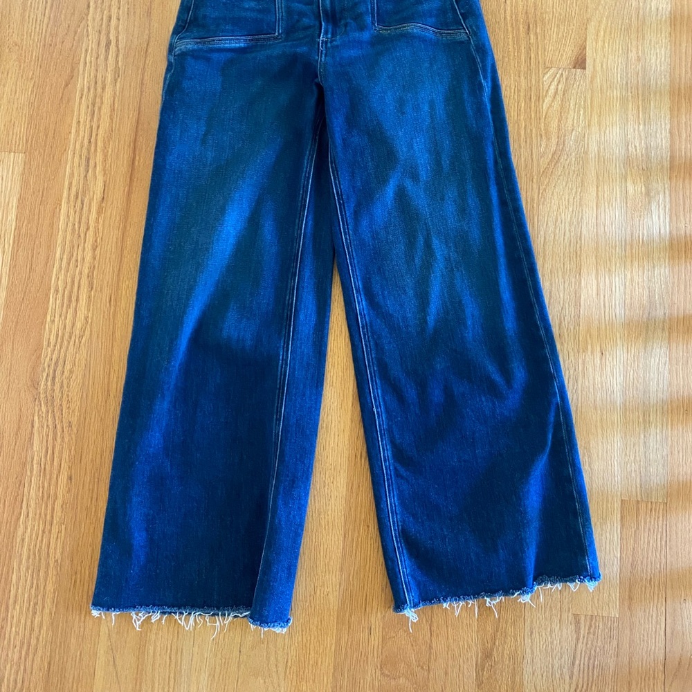 PAIGE Anessa High Rise Wide Leg Crop Jeans in Amoroso - Picture 5 of 6